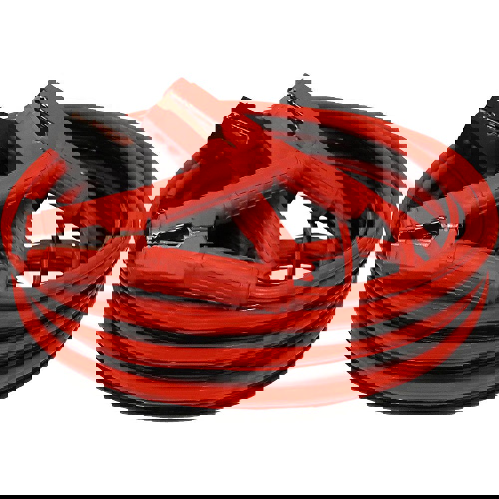 Booster Cables; Cable Type: Booster Cable ; Wire Gauge: 1 ; Wire Material: Copper Clad Aluminum ; Cable Length: 25.000 ; Cable Color: Black; Red ; Clamp Color: Black; Red